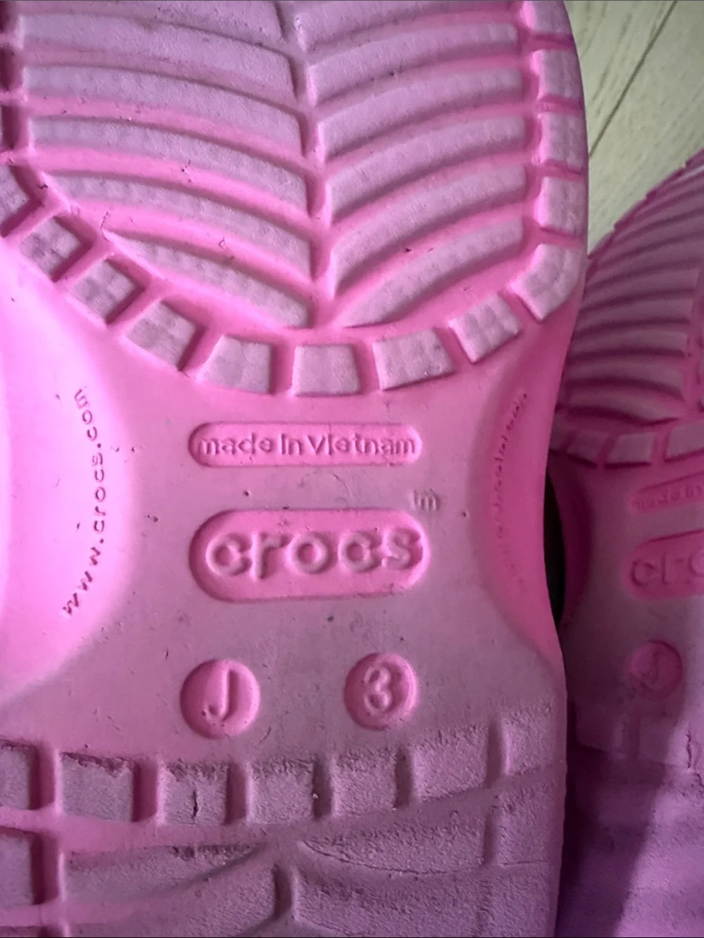 Kids size 3 Crocs Shoes with Charms